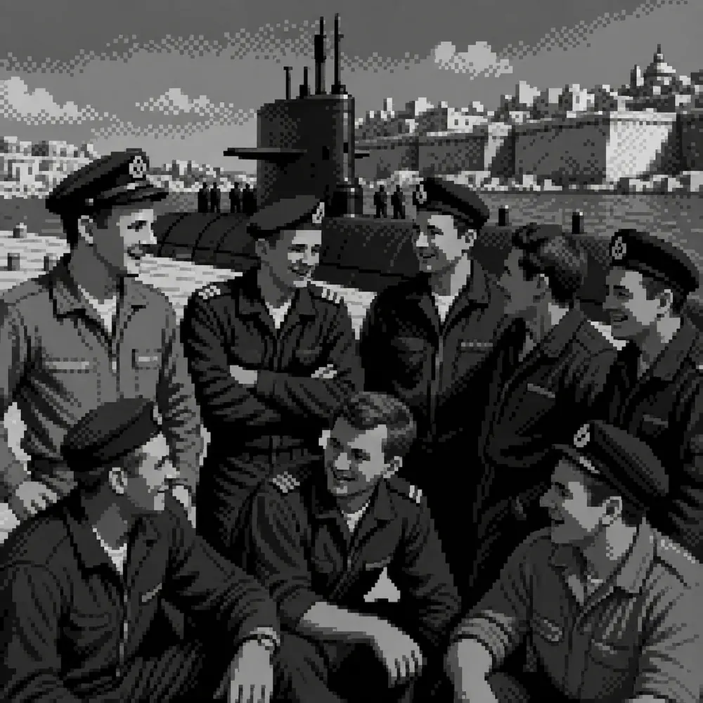 The crew on the quay